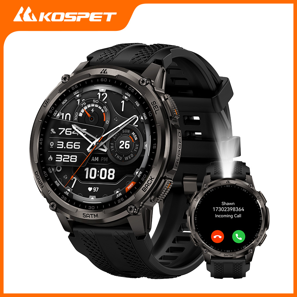 Smartwatch Health Watches - KOSPET TANK T4C Smartwatch Men’s Outdoor