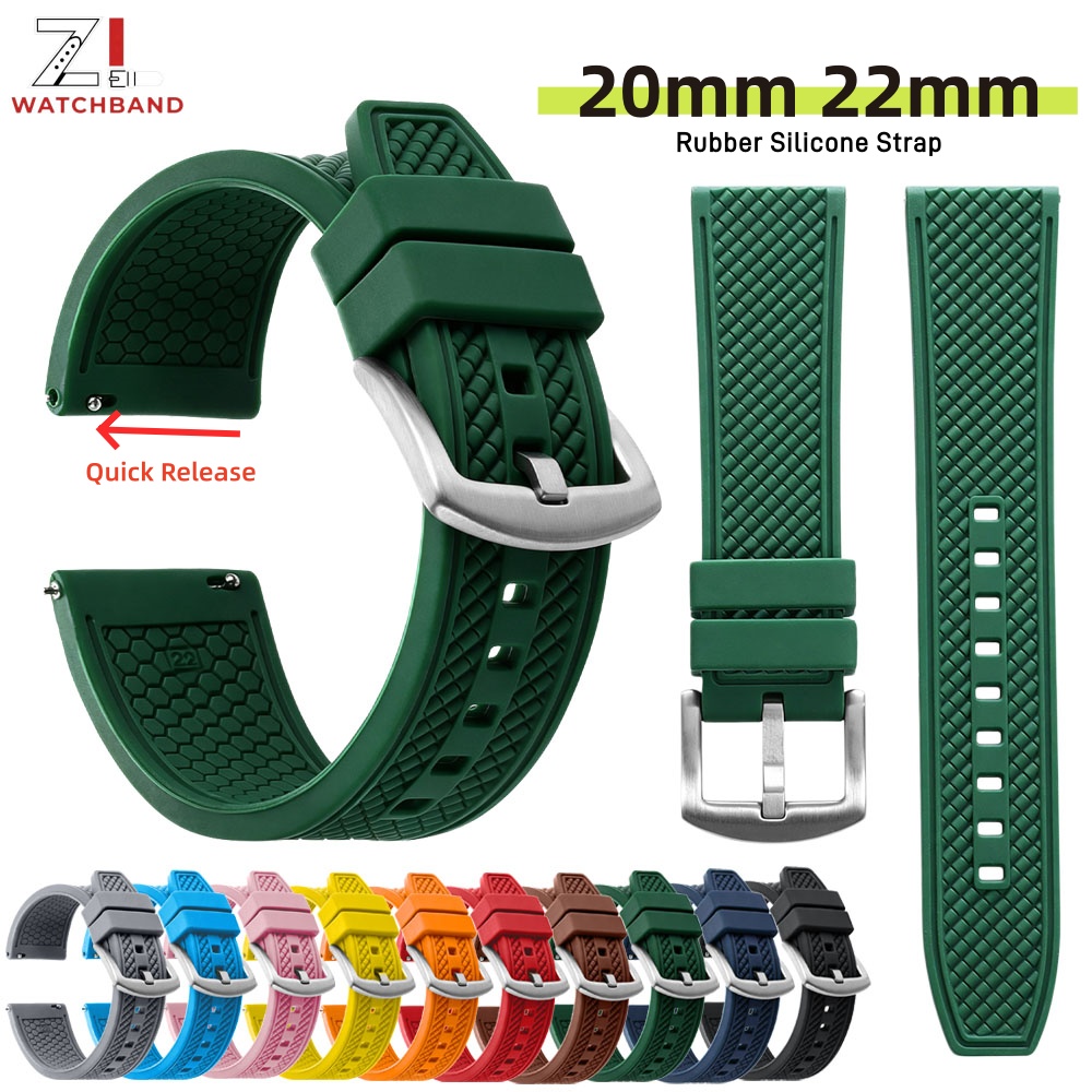 Waterproof Diving Watch - New Style Rubber Silicone Strap for