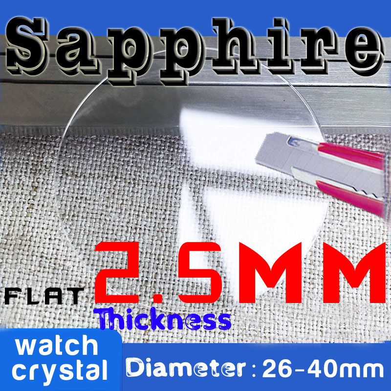 2.5mm Thick Flat Sapphire Watc - Watch Crystal Replacement ulasan dan harga