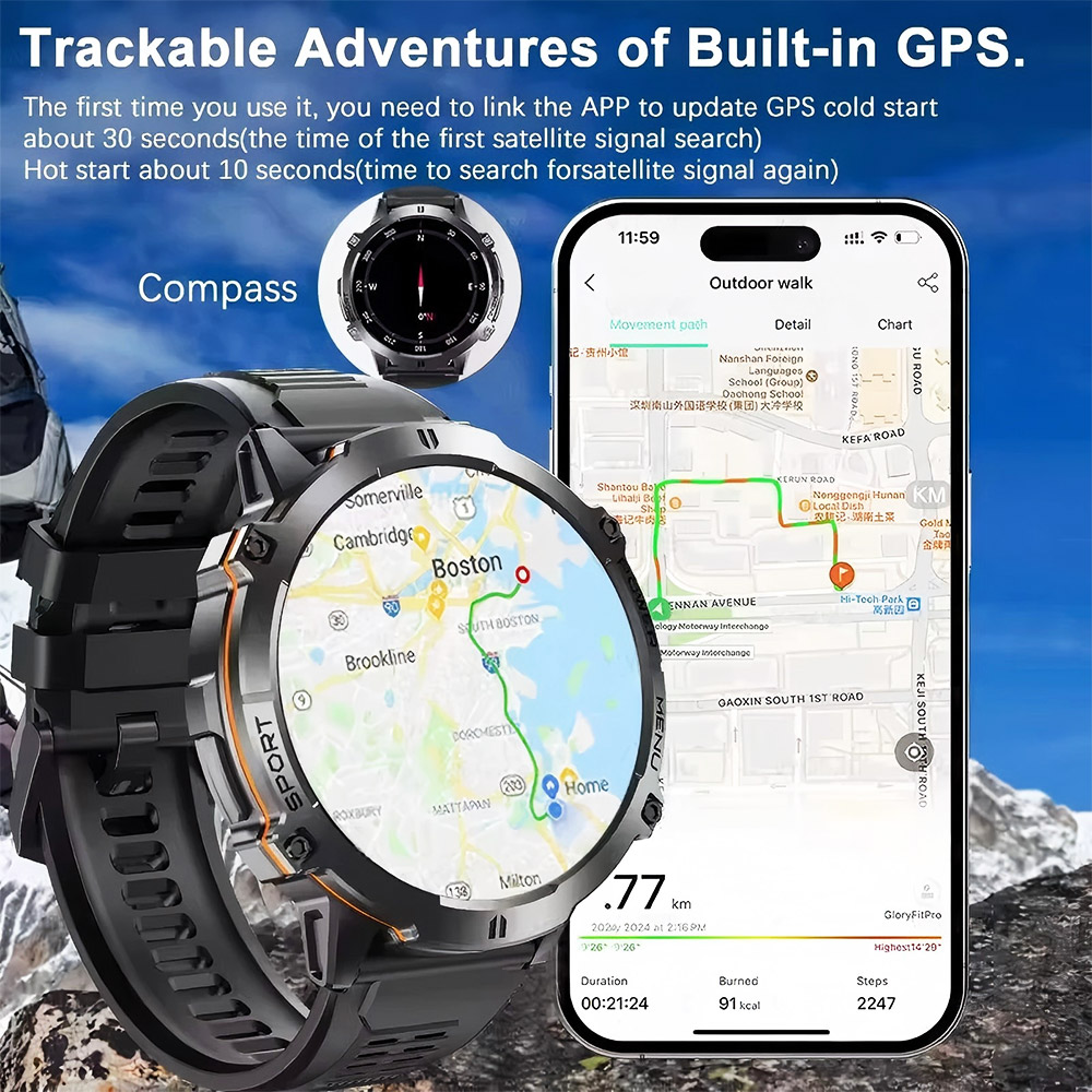 2026 Newly upgraded GPS Milita - Altimeter Compass Watch ulasan dan harga