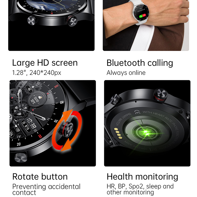 ECG+PPG Bluetooth Call Smart W - Smartwatch Nothing Watches ulasan dan harga