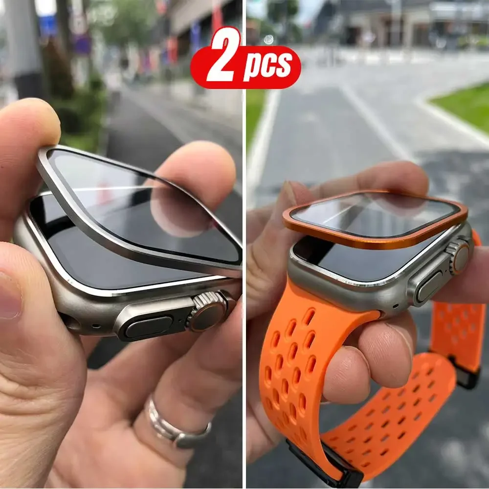 2PCS Titanium Metal Frame for  - Smartwatch Watches Gift For Women ulasan dan harga