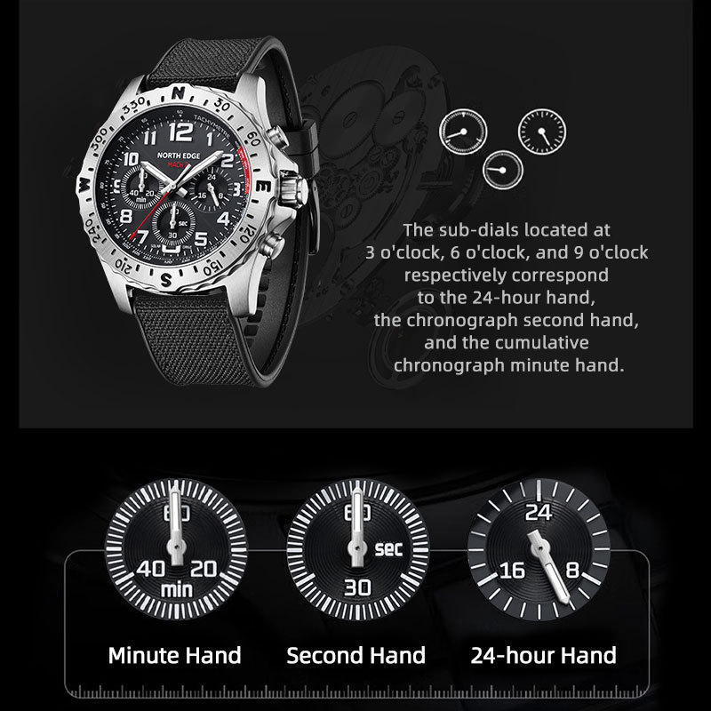 NORTH EDGE Men Watch Solar Pow - Smartwatch Premium Watches For Men ulasan dan harga