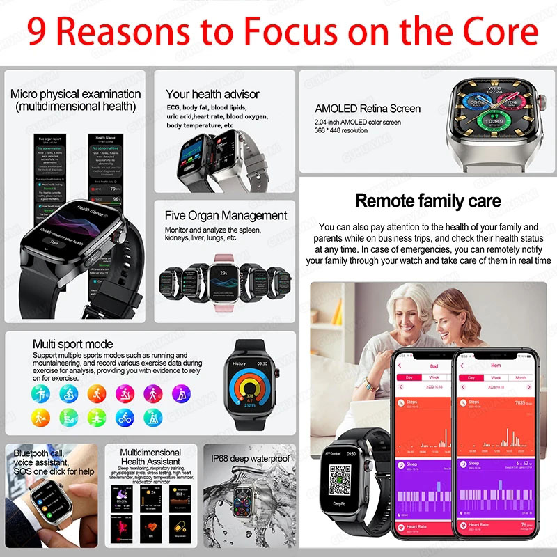 2025 New High-precision Smart  - Smartwatch Health Watches ulasan dan harga