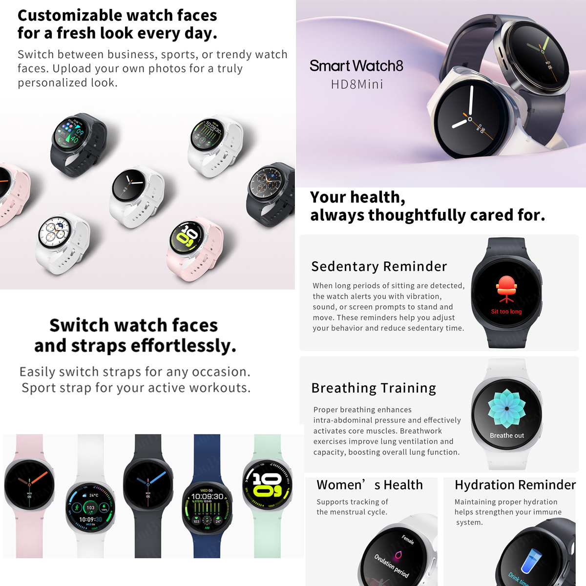 2026 New Watches 8 Mini GPS Tr - Smartwatch Watches For Girls ulasan dan harga