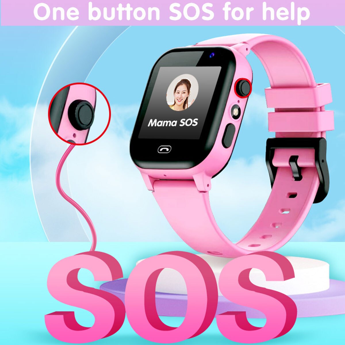 Kids Smart Watch SOS Call Outd - Smartwatch Watches For Kid Boy Waterproof ulasan dan harga