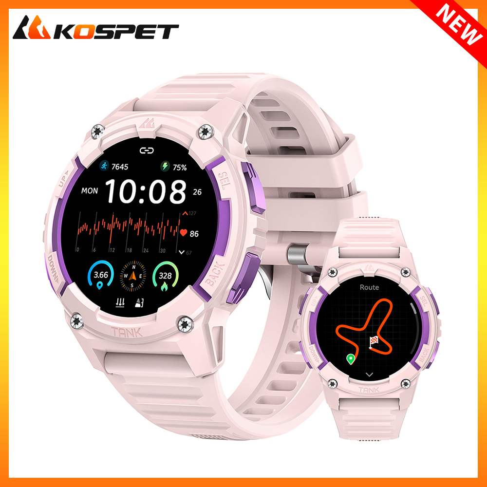 KOSPET TANK S2 GPS Smart Watch - Altimeter Compass Watch ulasan dan harga