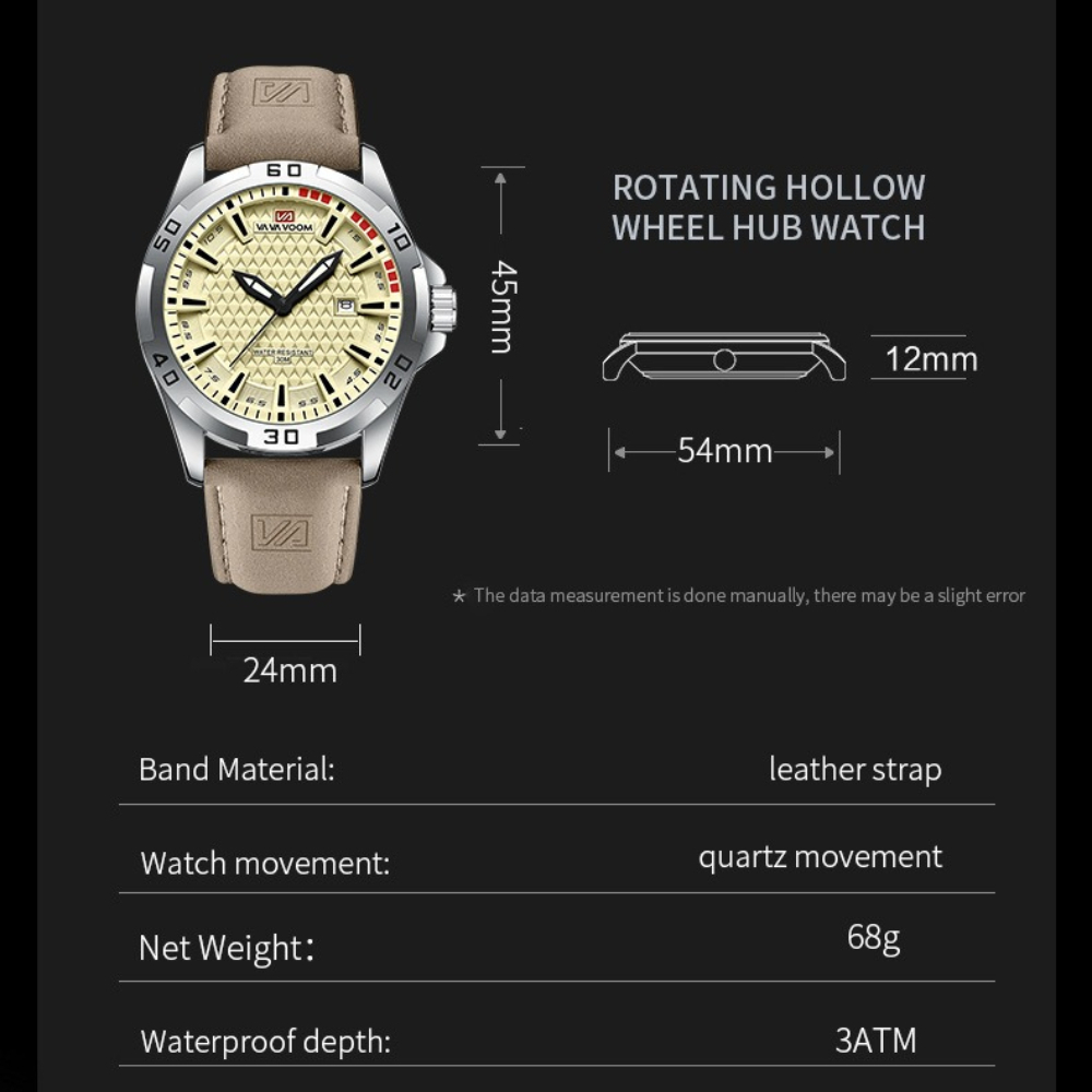 VAVAVOOM 2581 Large Dial Conce - Smartwatch Premium Watches For Men ulasan dan harga