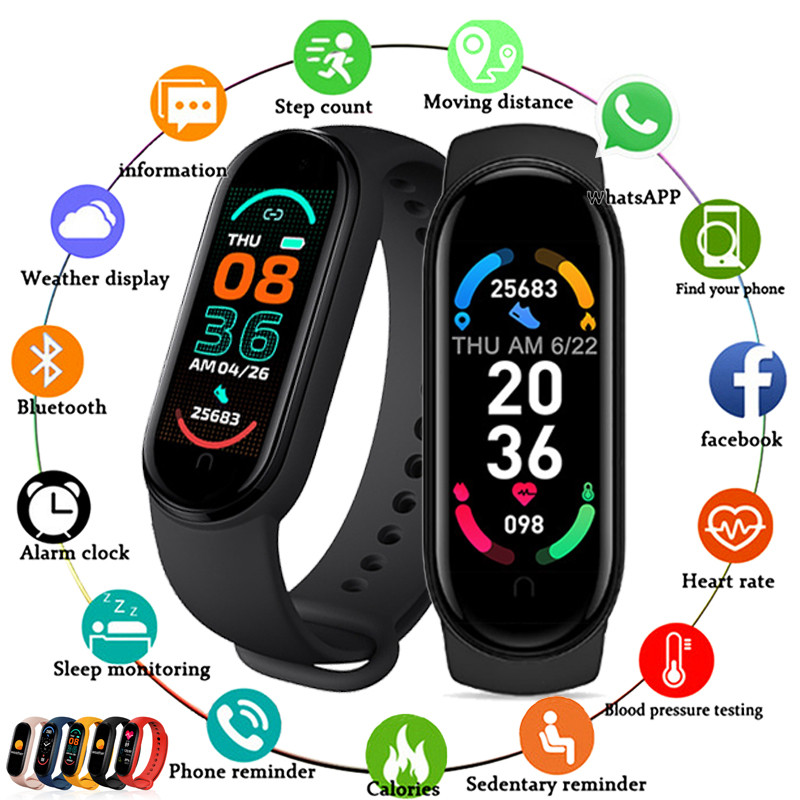 M6 Smart Watch Men Women Sport - Smartwatch Iphone Watch For Men ulasan dan harga