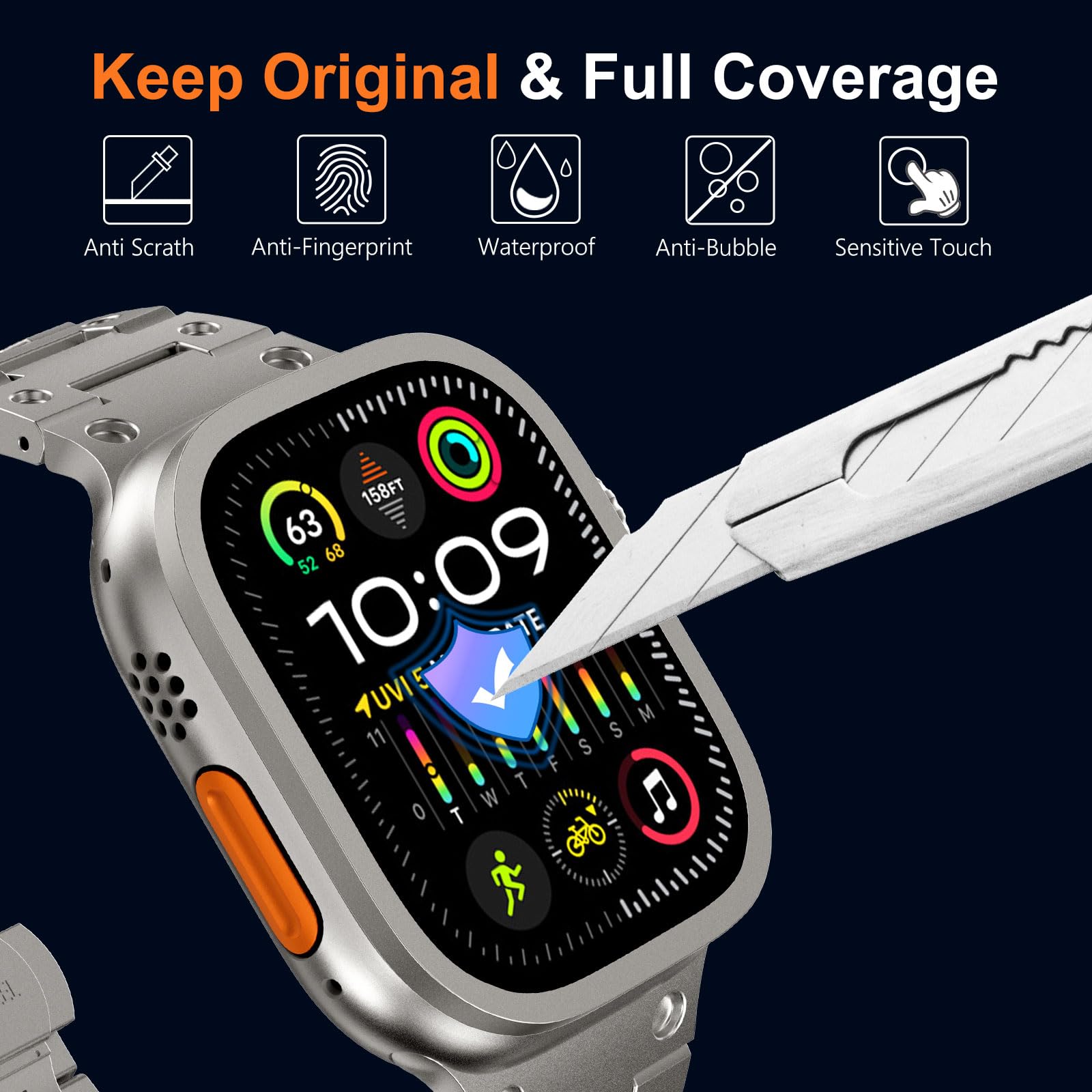 Tempered Glass for Apple Watch - Smartwatch Watches Gift For Women ulasan dan harga