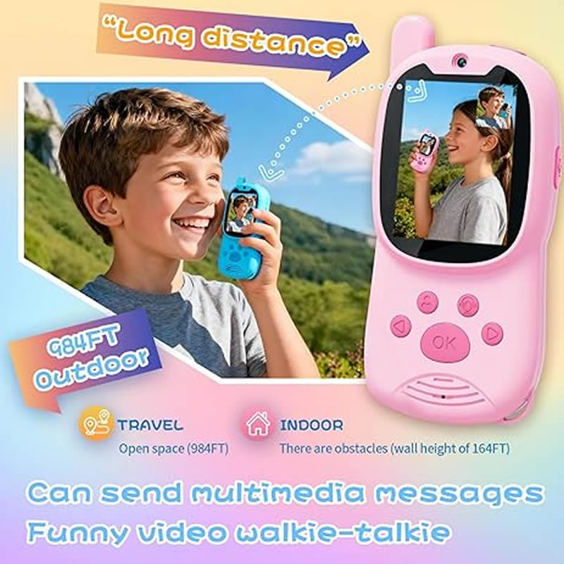 Walkie Talkies Cute 2Pack Rech - Smartwatch Watches For Kid Boy Waterproof ulasan dan harga