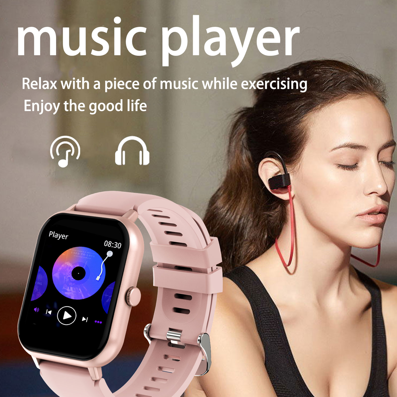 1.44inch Smart watch, wireless - Smartwatch Iphone Watch For Men ulasan dan harga