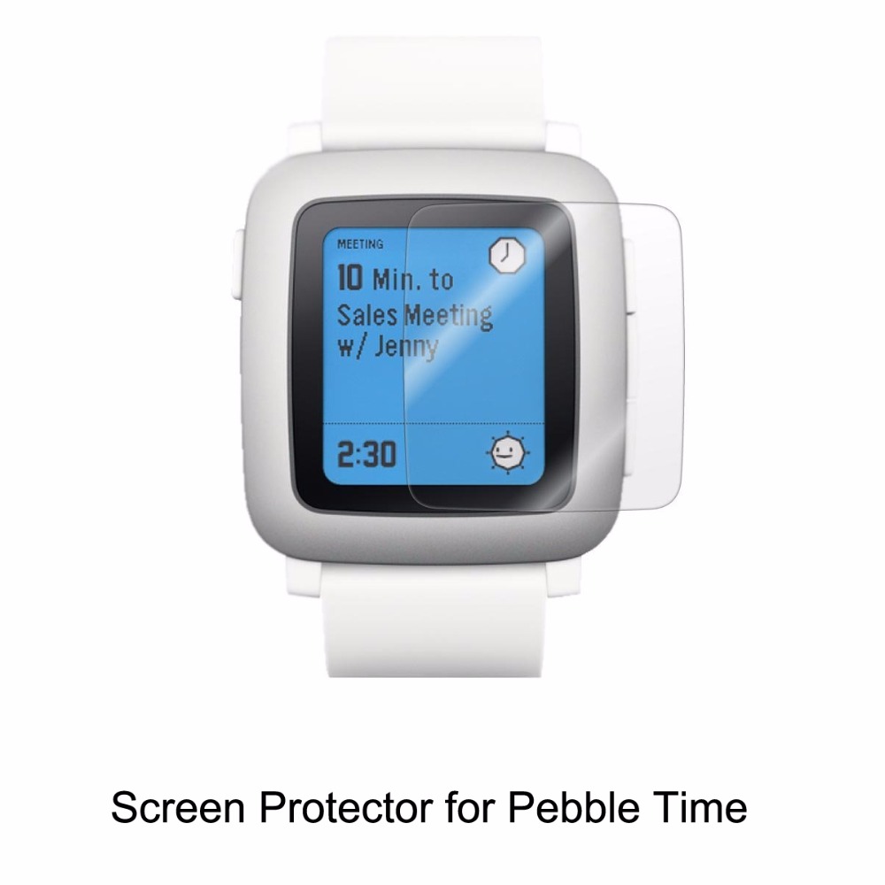6* Clear LCD PET Film Anti-Scr - Smartwatch Pebble Watches ulasan dan harga