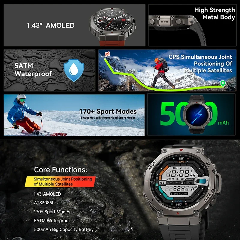 2026 New Military DM58 GPS Sma - Smartwatch Military Watches For Men ulasan dan harga