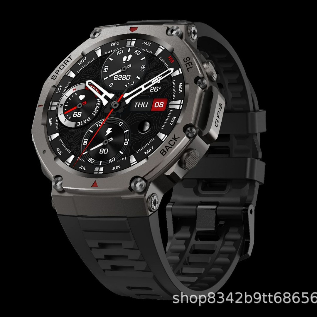 DM58 Smart Watch, AMOLED Displ - Altimeter Compass Watch ulasan dan harga