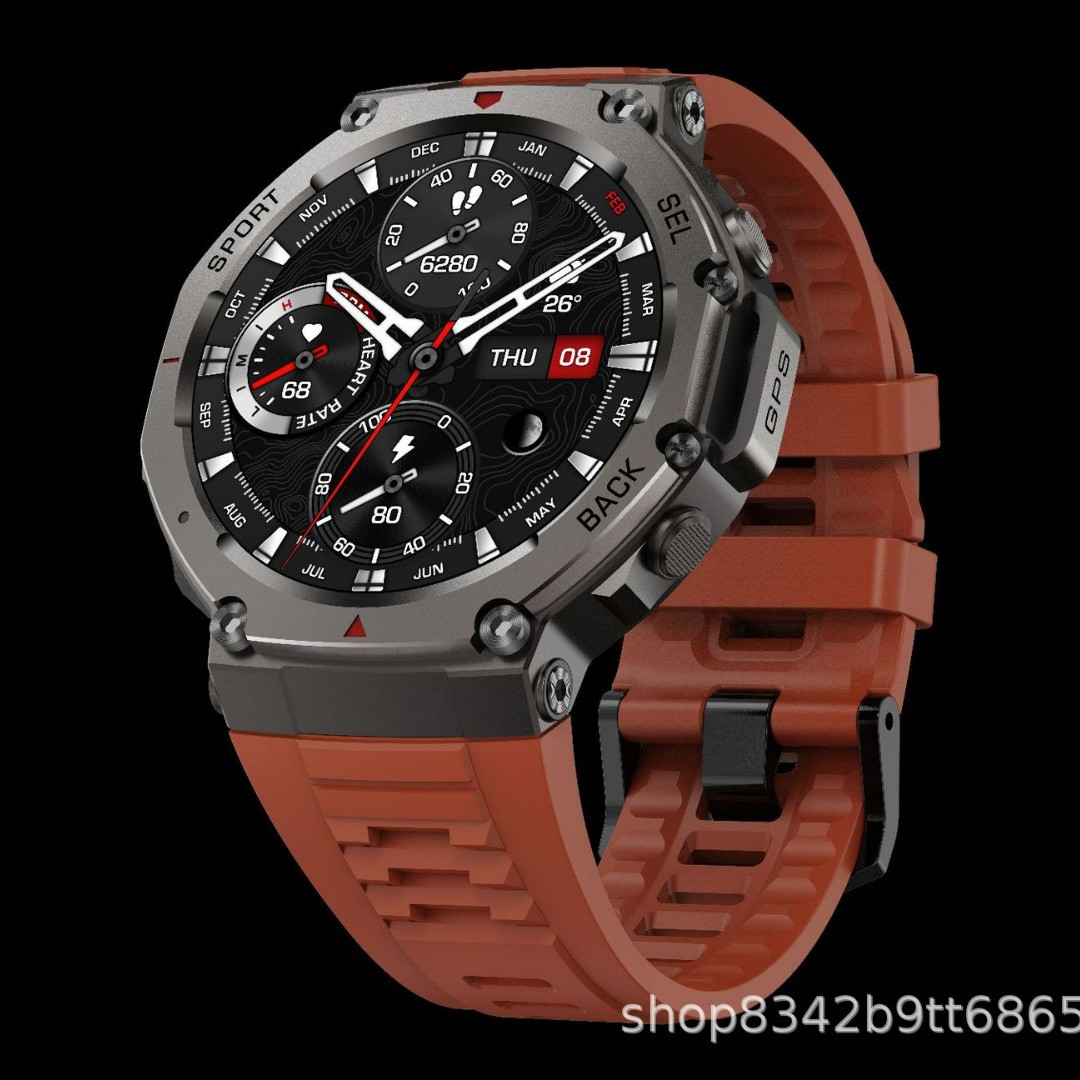 DM58 Smart Watch, AMOLED Displ - Altimeter Compass Watch ulasan dan harga