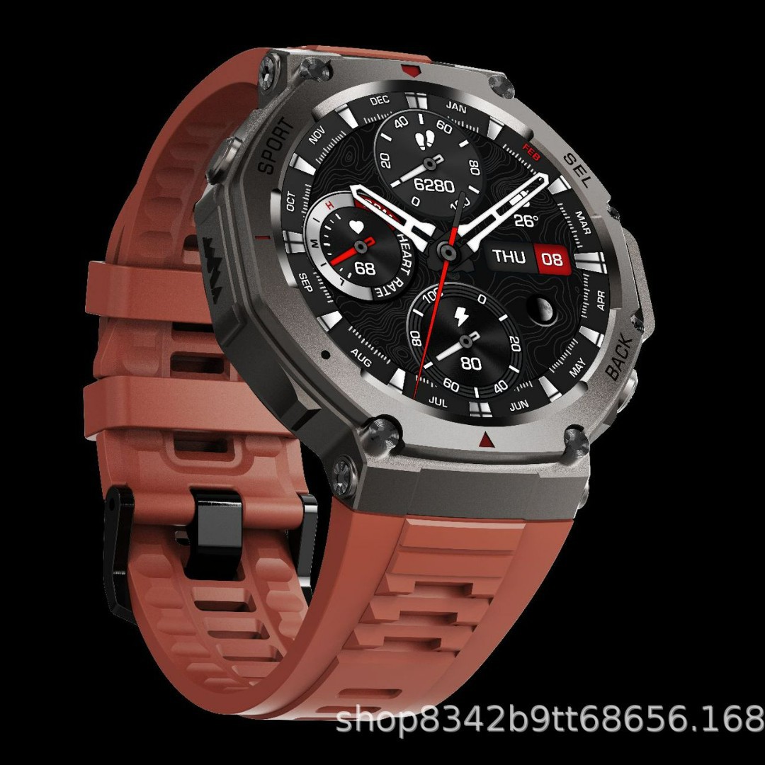 DM58 Smart Watch, AMOLED Displ - Altimeter Compass Watch ulasan dan harga