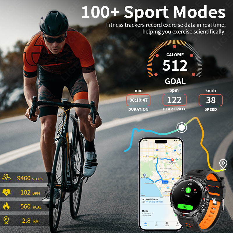 LIGE New Smart Watch Men Outdo - Smartwatch Premium Watches For Men ulasan dan harga