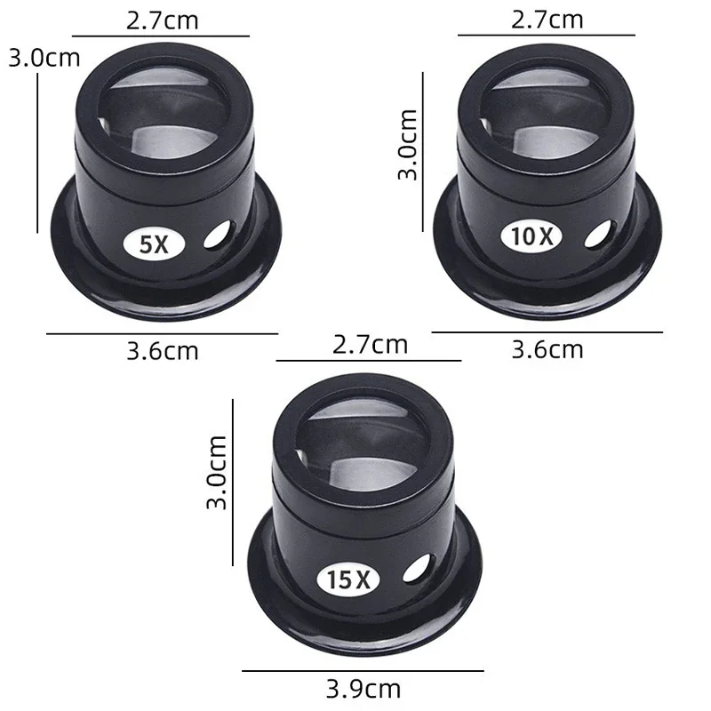 1Set 5X 10X 15X 20X  Magnifyin - Crystal Press Tool ulasan dan harga