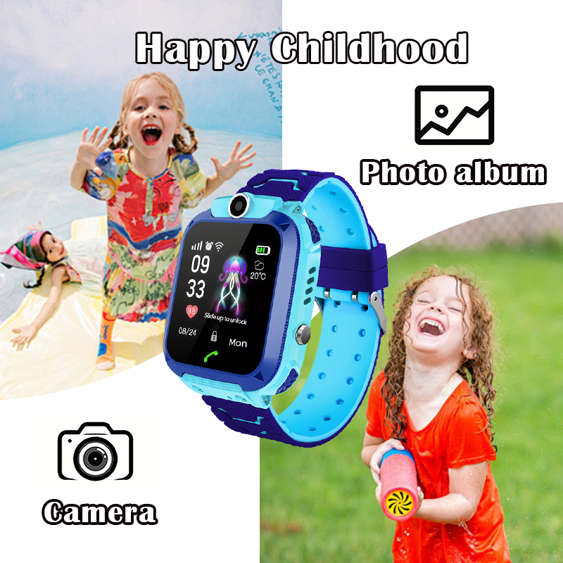 Q12B Kids Smart Watch with SOS - Smartwatch Watches For Kid Boy With Alarm ulasan dan harga