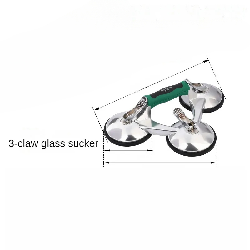 Three Claw Glass Suction Cup T - Crystal Press Tool ulasan dan harga