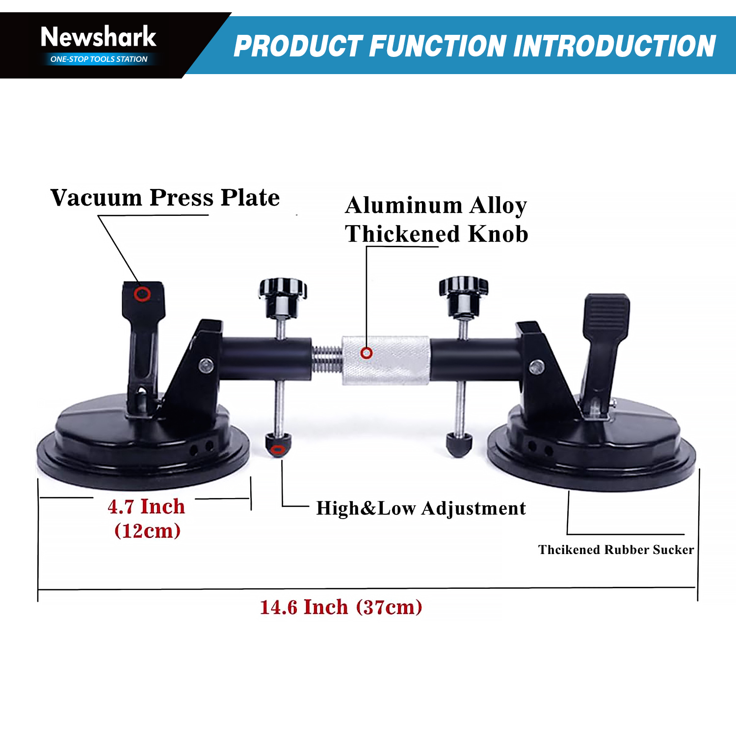 Suction Cups Heavy Duty Alumin - Crystal Press Tool ulasan dan harga