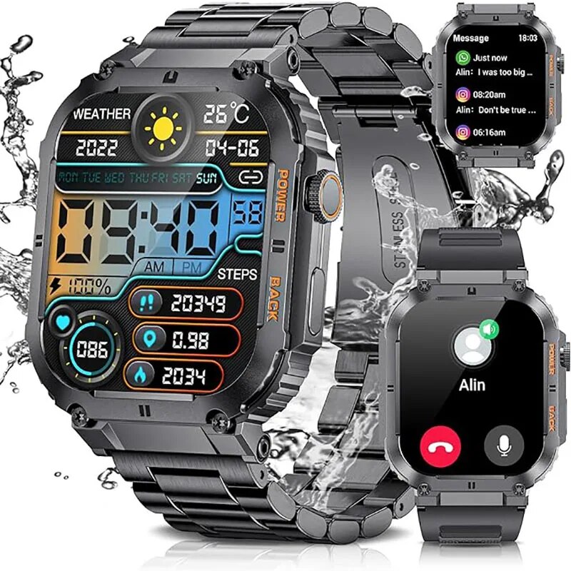 LIGE Outdoor Sports Fitness Sm - Smartwatch Digital Watches For Men ulasan dan harga