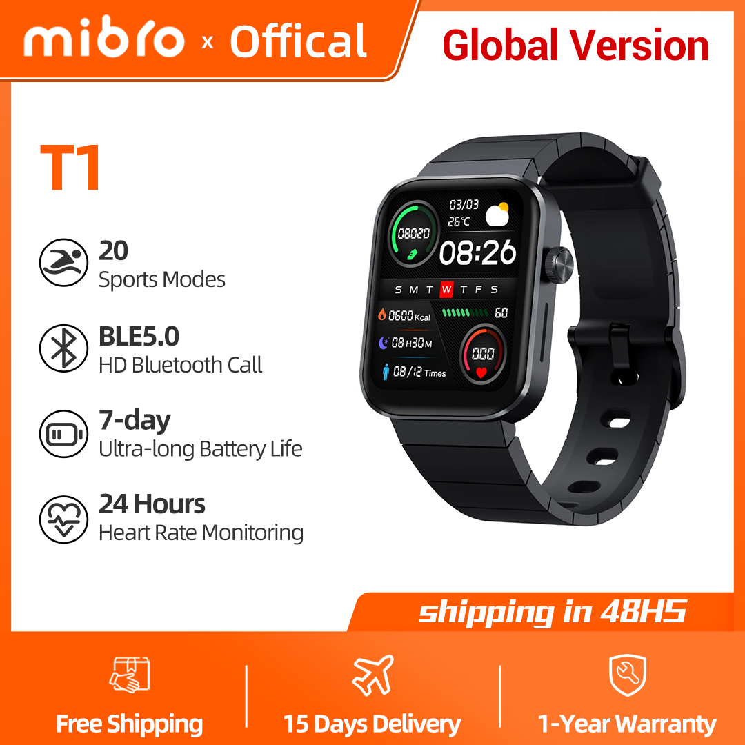 Mibro Watch T1 Global Version  - Smartwatch Square Watches For Men ulasan dan harga