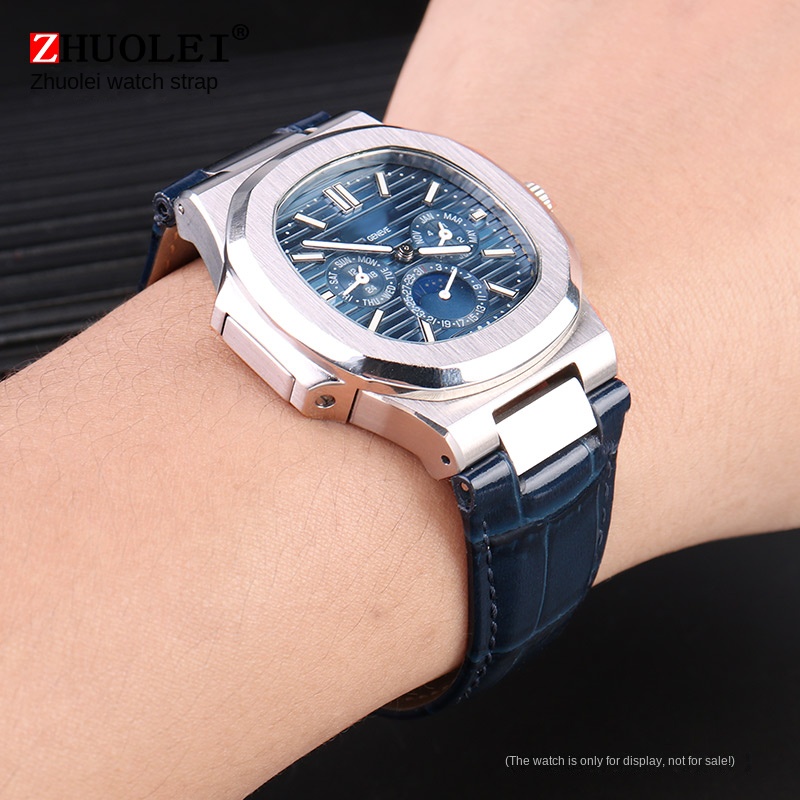 25X13mm notch Genuine Leather  - Patek Philippe Watch Aquanaut ulasan dan harga