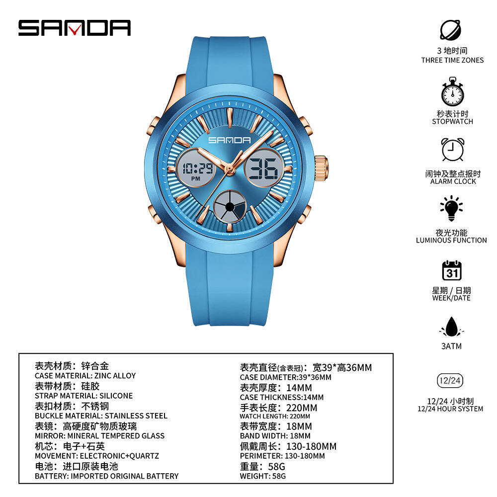 SANDA electronic watch luminou - Smartwatch Watches For Girls ulasan dan harga