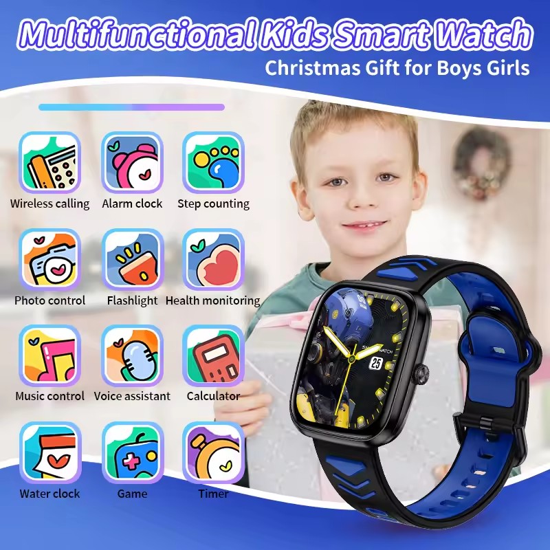 Children Boys Girls Present Sm - Smartwatch Watches For Kid Boy With Alarm ulasan dan harga
