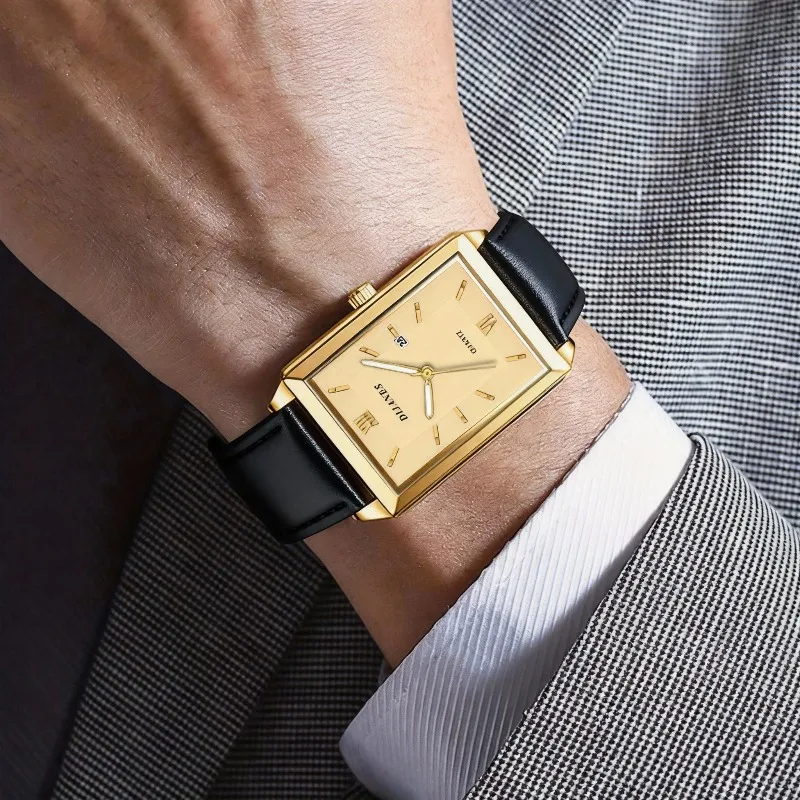 Casual Leather Men's Watches F - Smartwatch Square Watches For Men ulasan dan harga