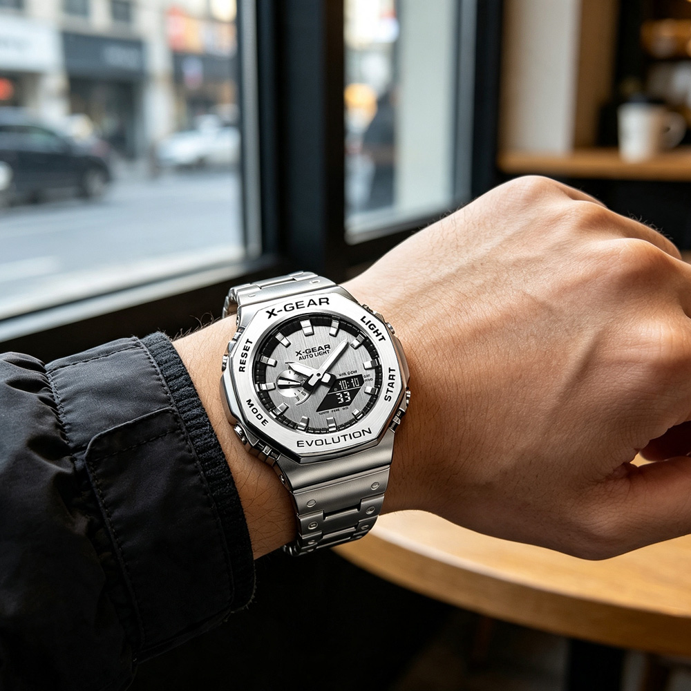 X-GEAR Dual Display Digital Sp - Smartwatch Digital Watches For Men ulasan dan harga