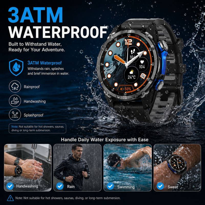 Outdoor Sports GPS Watch Men 3 - Altimeter Compass Watch ulasan dan harga