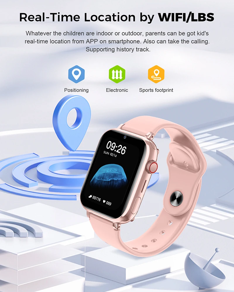 2025 Smart Watch Kids LBS Loca - Smartwatch Watches For Kid Boy Waterproof ulasan dan harga