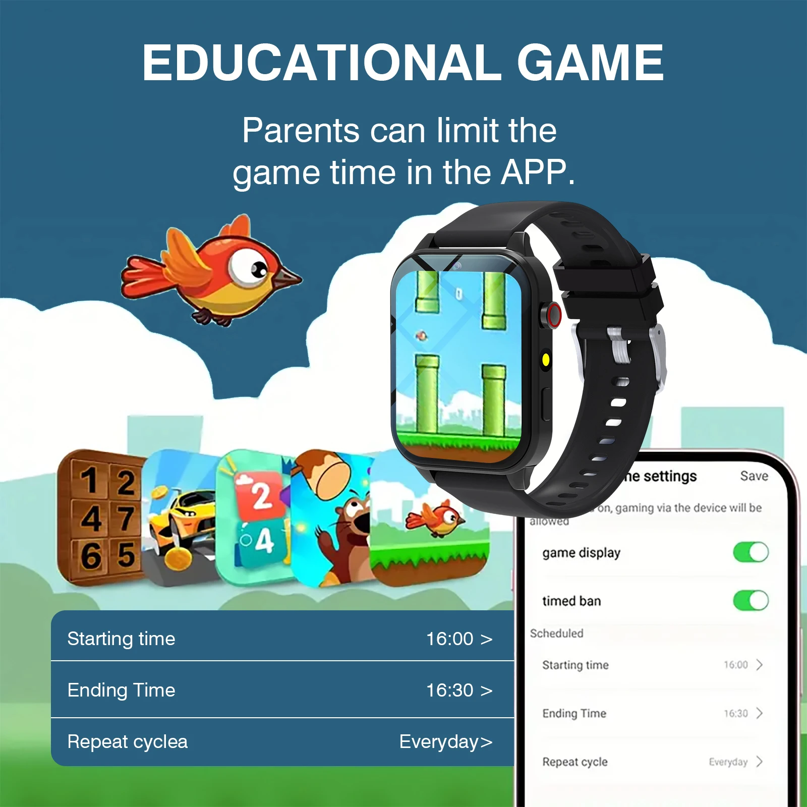 Kids′s Smart Watch 18 Games Ca - Smartwatch Watches For Kid Boy Waterproof ulasan dan harga