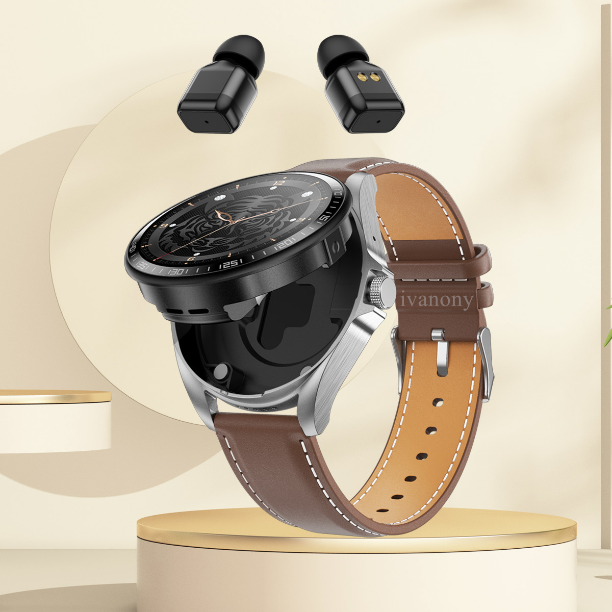 Smart Watch 2 in 1 with Headph - Smartwatch Watches Wallpaper ulasan dan harga