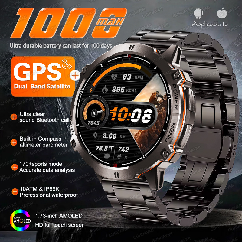 NEW TANK X3 Military 1000mAh G - Altimeter Compass Watch ulasan dan harga