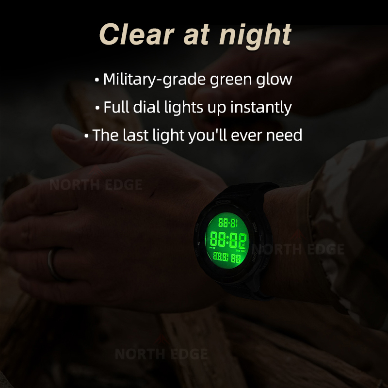 NORTH EDGE 2025 TERRAX Men's D - Smartwatch Digital Watches For Men ulasan dan harga