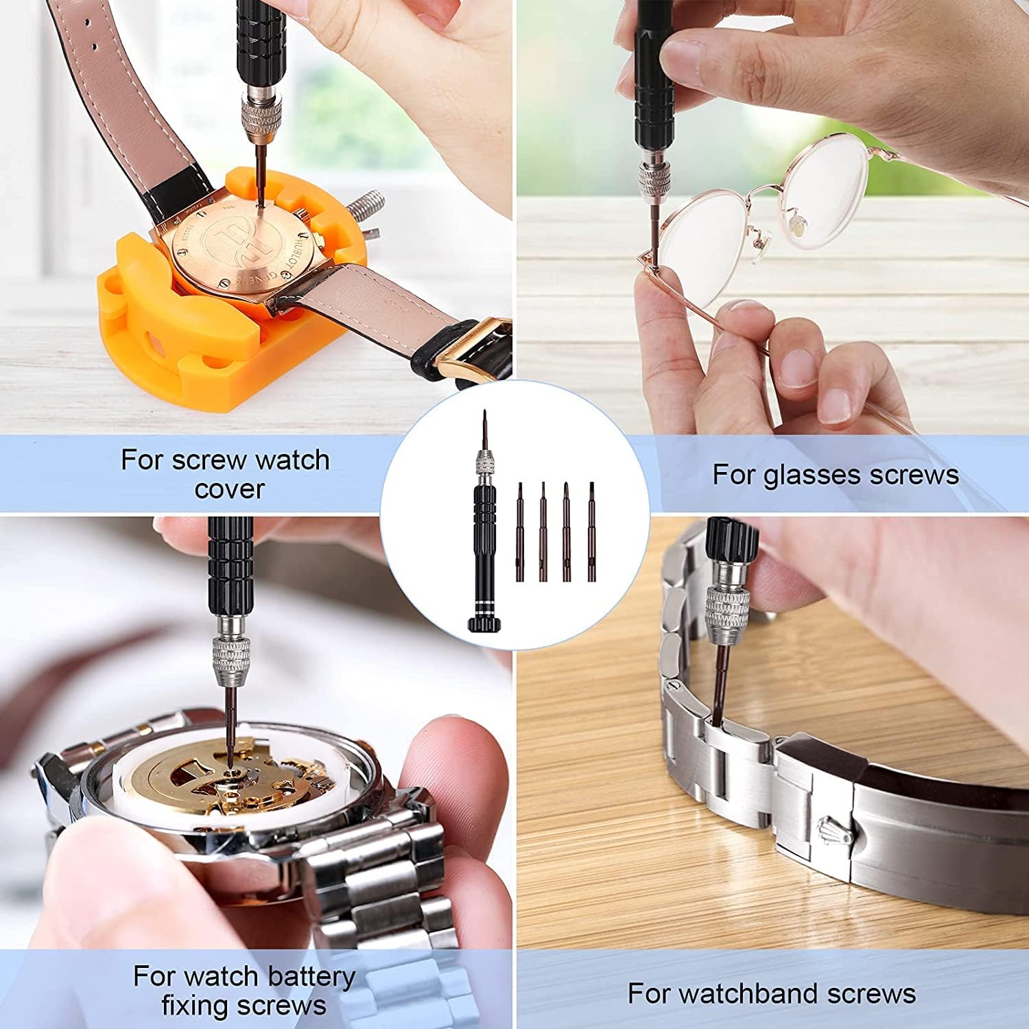 32 pcs Watch Battery Replaceme - Watchmaker Screwdriver ulasan dan harga