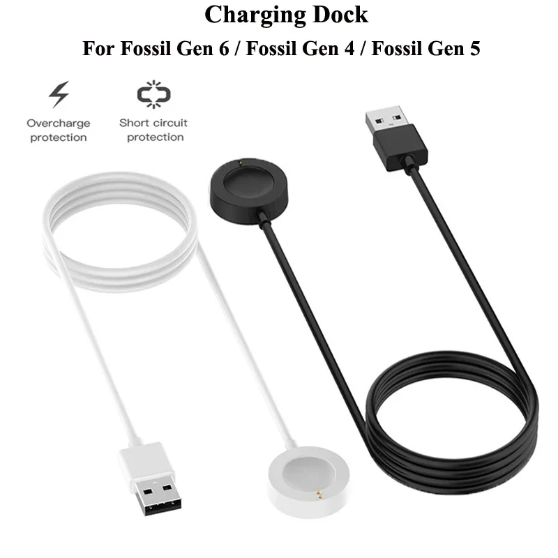 1M USB Magnetic Fast Charger D - Fossil Watches Smartwatch Gen 6 ulasan dan harga
