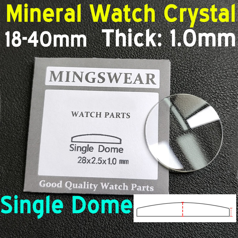 1mm Thick Round Single Dome Co - Watch Crystal Replacement ulasan dan harga