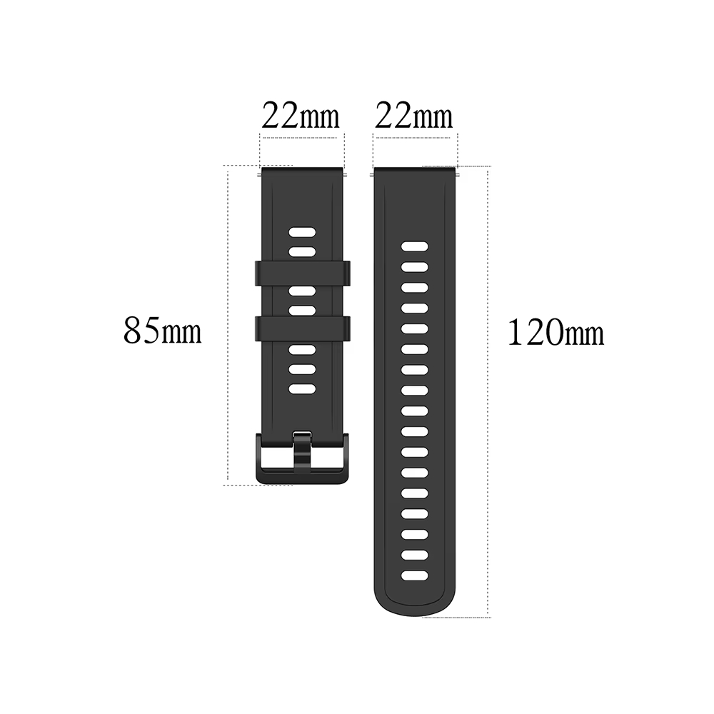 22mm Silicone Watchband Wristb - Smartwatch Pebble Watches ulasan dan harga