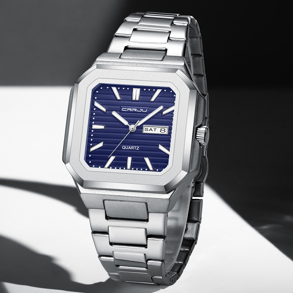 CRRJU Men's Casual Stainless S - Smartwatch Square Watches For Men ulasan dan harga