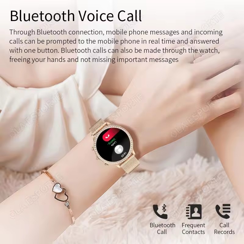 Elegant Ladies' Smartwatch Blu - Smartwatch Health Watches ulasan dan harga