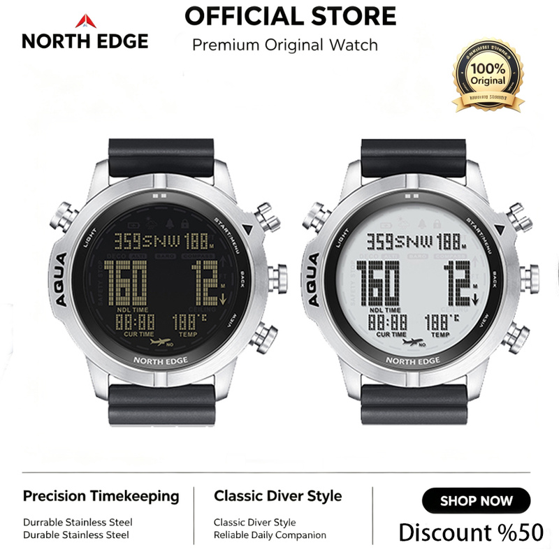 NORTH EDGE Mens Digital Watch  - Altimeter Compass Watch ulasan dan harga