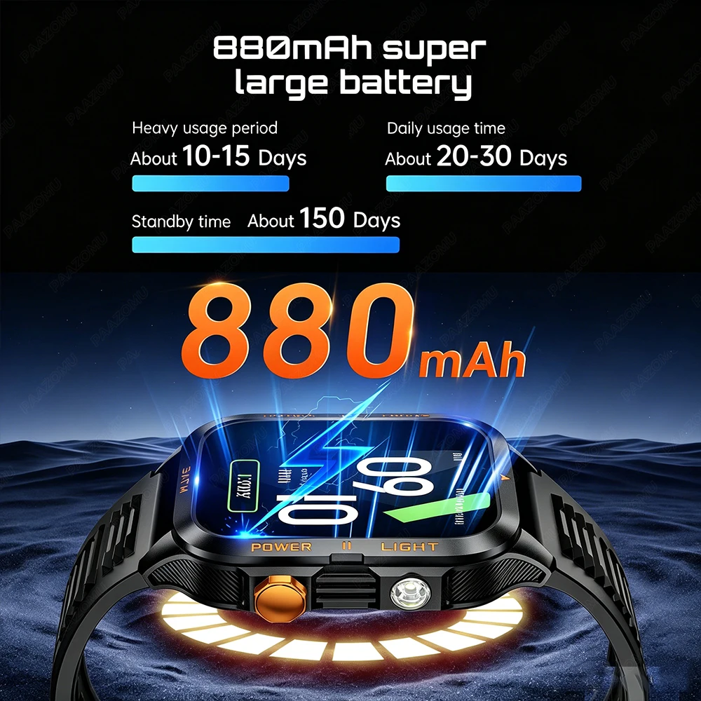 Military Grade SmartWatch Men  - Smartwatch Military Watches For Men ulasan dan harga