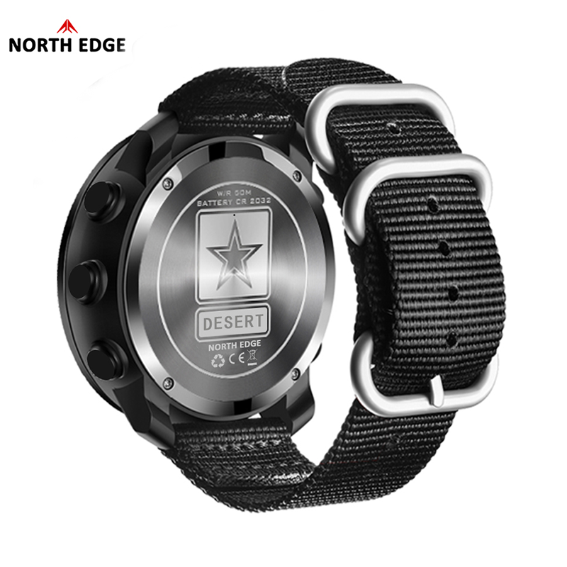 NORTH EDGE DESERT Men Digital  - Altimeter Compass Watch ulasan dan harga